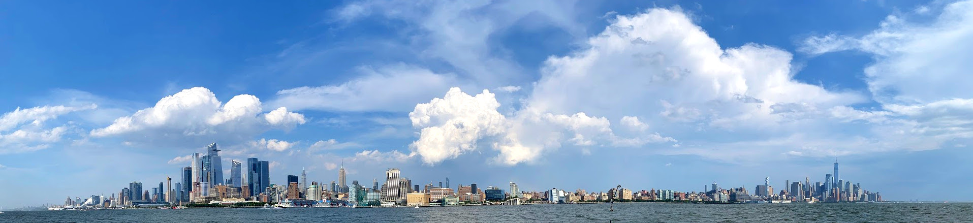 Clouds over NYC skyline